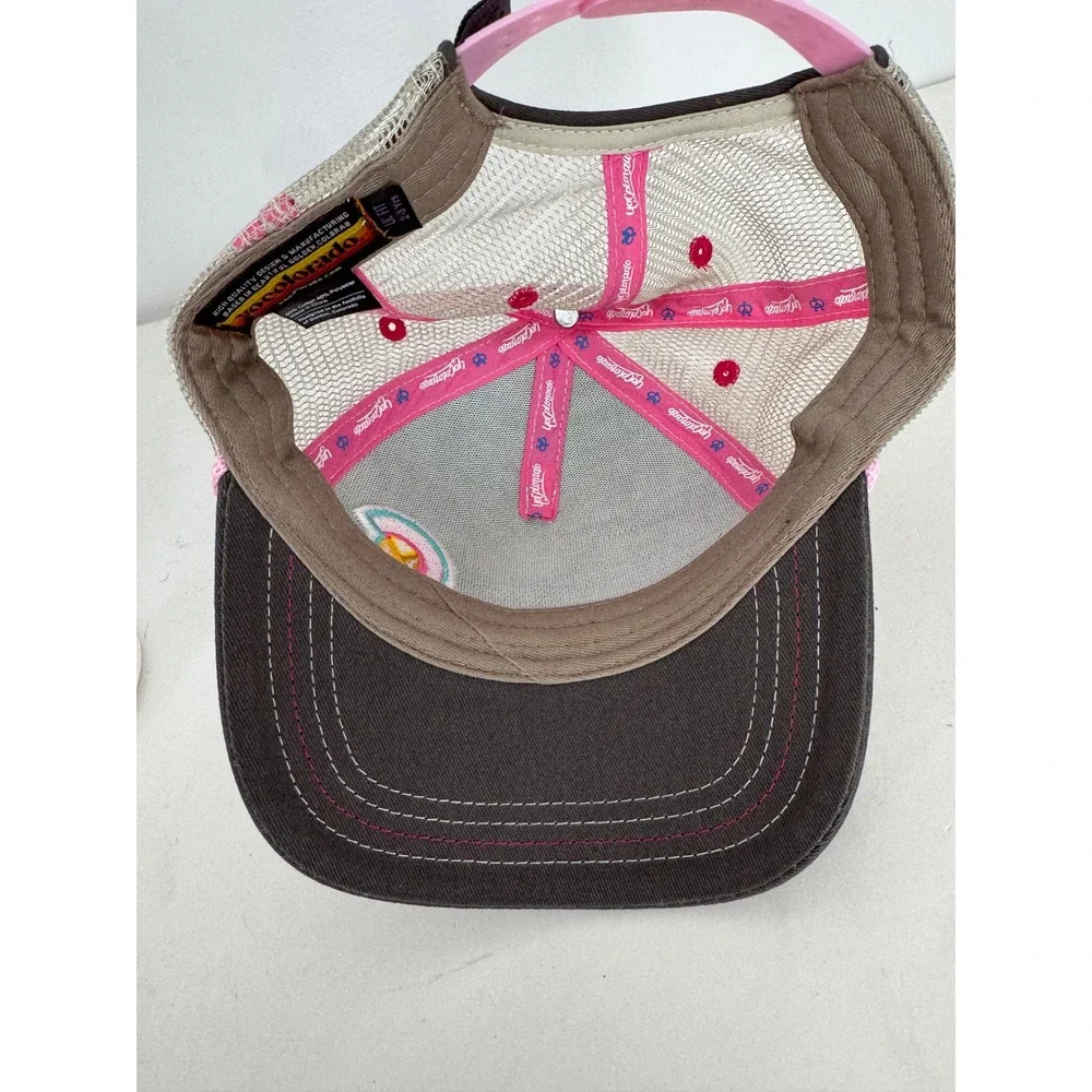 Yo Colorado Kids Flamingo Trucker Hat Blue Pink Mesh Adjustable Lil‎ Fit 2-3 Yrs